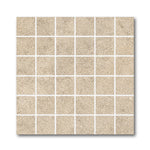 2x2 Tranquil Moka Travertine Look Square Porcelain Mosaic Tile - American Tile Depot