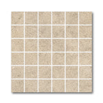 2x2 Tranquil Moka Travertine Look Square Porcelain Mosaic Tile - American Tile Depot