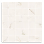 2x2 Triad Calacatta White Soft Square Porcelain Mosaic Tile 2x2 Triad Calacatta White Soft Square Porcelain Mosaic Tile - American Tile Depot
