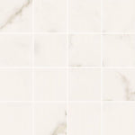 2x2 Triad Calacatta White Soft Square Porcelain Mosaic Tile 2x2 Triad Calacatta White Soft Square Porcelain Mosaic Tile - American Tile Depot