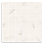 2x2 Triad Calacatta White Soft Square Porcelain Mosaic Tile 2x2 Triad Calacatta White Soft Square Porcelain Mosaic Tile - American Tile Depot