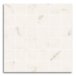 2x2 Triad Calacatta White Soft Square Porcelain Mosaic Tile 2x2 Triad Calacatta White Soft Square Porcelain Mosaic Tile - American Tile Depot