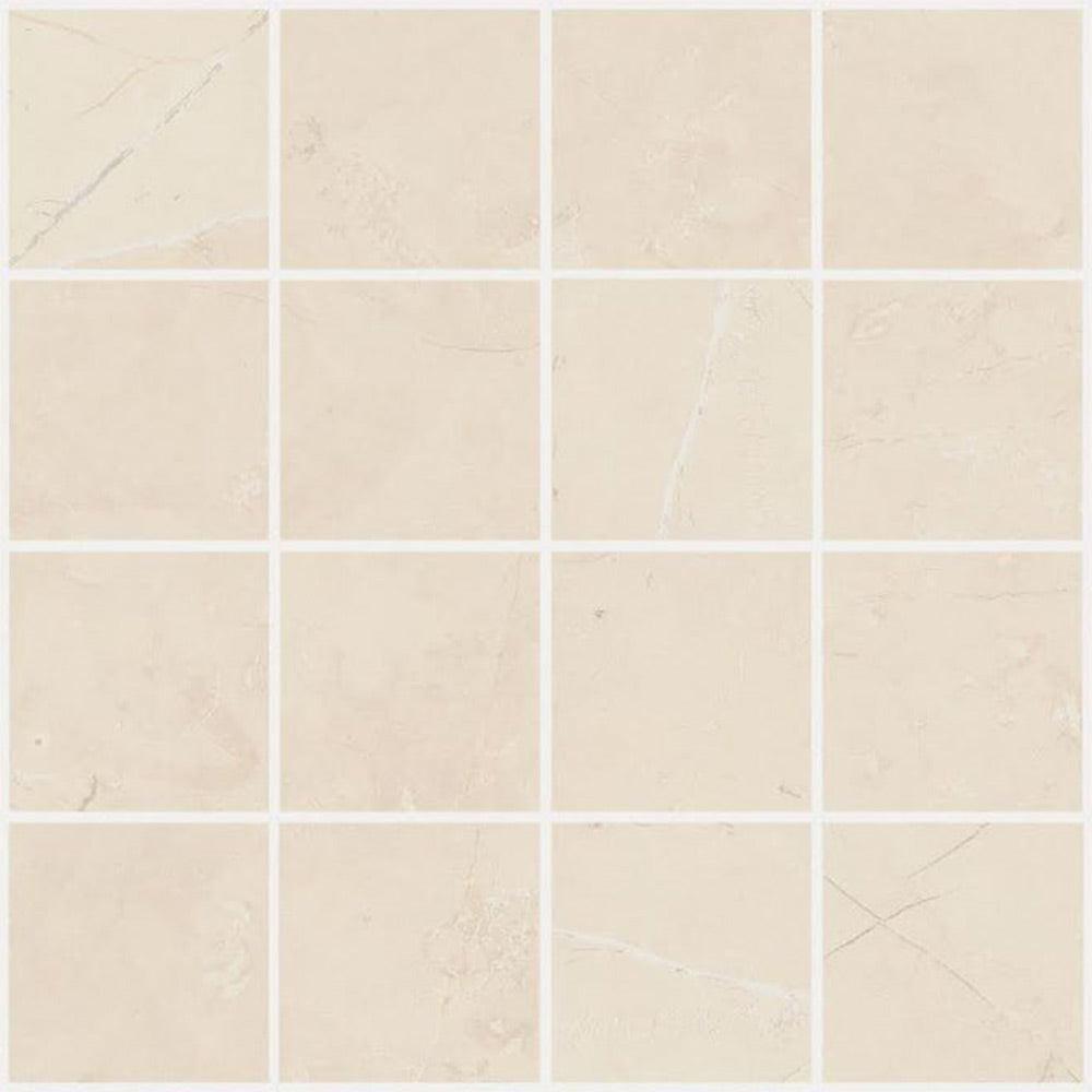 2x2 Triad Moon Beige Soft Square Porcelain Mosaic Tile 2x2 Triad Moon Beige Soft Square Porcelain Mosaic Tile - American Tile Depot