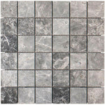 2x2 Tundra Gray (Atlantic Gray) Marble Honed Mosaic Tile 2x2 Tundra Gray (Atlantic Gray) Marble Honed Mosaic Tile - American Tile Depot