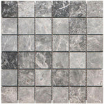 2x2 Tundra Gray (Atlantic Gray) Marble Polished Mosaic Tile 2x2 Tundra Gray (Atlantic Gray) Marble Polished Mosaic Tile - American Tile Depot