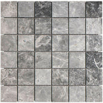 2x2 Tundra Gray (Atlantic Gray) Marble Polished Mosaic Tile 2x2 Tundra Gray (Atlantic Gray) Marble Polished Mosaic Tile - American Tile Depot