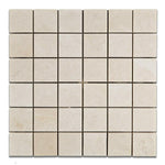 2x2 White Pearl / Botticino Marble Polished Mosaic Tile 2x2 White Pearl / Botticino Marble Polished Mosaic Tile - American Tile Depot