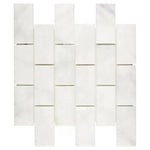 2x4 Afyon White Marble Polished Brick Mosaic Tile 2x4 Afyon White Marble Polished Brick Mosaic Tile - American Tile Depot