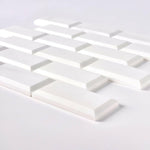 2x4 Bianco Dolomite Honed & Beveled Brick Mosaic Tile 2x4 Bianco Dolomite Honed & Beveled Brick Mosaic Tile - American Tile Depot