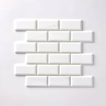 2x4 Bianco Dolomite Honed & Beveled Brick Mosaic Tile 2x4 Bianco Dolomite Honed & Beveled Brick Mosaic Tile - American Tile Depot