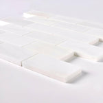 2x4 Bianco Dolomite Polished Brick Mosaic Tile 2x4 Bianco Dolomite Polished Brick Mosaic Tile - American Tile Depot