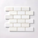 2x4 Bianco Dolomite Polished Brick Mosaic Tile 2x4 Bianco Dolomite Polished Brick Mosaic Tile - American Tile Depot