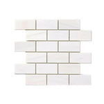2x4 Bianco Dolomite Polished Brick Mosaic Tile 2x4 Bianco Dolomite Polished Brick Mosaic Tile - American Tile Depot