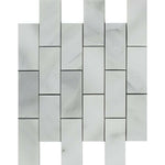 2x4 Bianco Venatino Marble Honed Brick Mosaic Tile 2x4 Bianco Venatino Marble Honed Brick Mosaic Tile - American Tile Depot