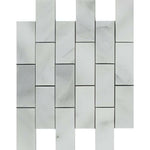 2x4 Bianco Venatino Marble Polished Brick Mosaic Tile 2x4 Bianco Venatino Marble Polished Brick Mosaic Tile - American Tile Depot