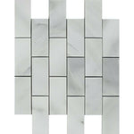 2x4 Bianco Venatino Marble Polished Brick Mosaic Tile 2x4 Bianco Venatino Marble Polished Brick Mosaic Tile - American Tile Depot