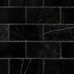 2x4 Black Marquina Marble Honed Brick Mosaic Tile - American Tile Depot