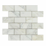 2x4 Calacatta Gold Marble Honed Brick Mosaic Tile 2x4 Calacatta Gold Marble Honed Brick Mosaic Tile - American Tile Depot
