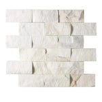 2x4 Calacatta Gold Marble Split-Faced Mosaic Tile 2x4 Calacatta Gold Marble Split-Faced Mosaic Tile - American Tile Depot