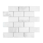 2x4 Calacatta Oliva Marble Honed Brick Mosaic Tile 2x4 Calacatta Oliva Marble Honed Brick Mosaic Tile - American Tile Depot