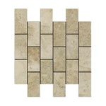 2x4 Cappuccino Marble Polished Brick Mosaic Tile 2x4 Cappuccino Marble Polished Brick Mosaic Tile - American Tile Depot