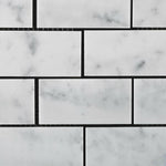 2x4 Carrara White Marble Honed Brick Mosaic Tile | FINAL SALE 2x4 Carrara White Marble Honed Brick Mosaic Tile | FINAL SALE - American Tile Depot