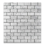 2x4 Carrara White Marble Honed Brick Mosaic Tile | FINAL SALE 2x4 Carrara White Marble Honed Brick Mosaic Tile | FINAL SALE - American Tile Depot