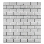 2x4 Carrara White Marble Polished & Beveled Brick Mosaic Tile 2x4 Carrara White Marble Polished & Beveled Brick Mosaic Tile - American Tile Depot