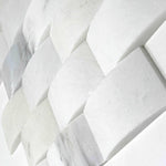 2x4 Carrara White Marble Round-Faced (CNC-Arched / Wavy) Honed Brick Mosaic Tile 2x4 Carrara White Marble Round-Faced (CNC-Arched / Wavy) Honed Brick Mosaic Tile - American Tile Depot