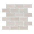 2x4 Tender Gray Glossy Beveled Brick