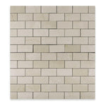 2x4 Crema Marfil Marble Honed Brick Mosaic Tile 2x4 Crema Marfil Marble Honed Brick Mosaic Tile - American Tile Depot