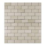 2x4 Crema Marfil Marble Polished Brick Mosaic Tile 2x4 Crema Marfil Marble Polished Brick Mosaic Tile - American Tile Depot