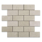 2x4 Crema Marfil Marble Polished Brick Mosaic Tile 2x4 Crema Marfil Marble Polished Brick Mosaic Tile - American Tile Depot