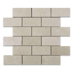 2x4 Crema Marfil Marble Polished Brick Mosaic Tile 2x4 Crema Marfil Marble Polished Brick Mosaic Tile - American Tile Depot