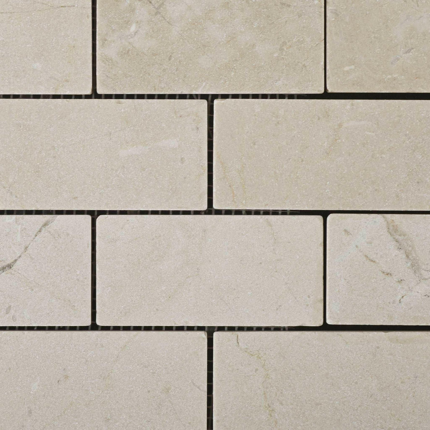 2x4 Crema Marfil Marble Tumbled Brick Mosaic Tile 2x4 Crema Marfil Marble Tumbled Brick Mosaic Tile - American Tile Depot