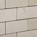 2x4 Crema Marfil Marble Tumbled Brick Mosaic Tile 2x4 Crema Marfil Marble Tumbled Brick Mosaic Tile - American Tile Depot