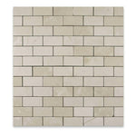 2x4 Crema Marfil Marble Tumbled Brick Mosaic Tile 2x4 Crema Marfil Marble Tumbled Brick Mosaic Tile - American Tile Depot