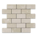 2x4 Crema Marfil Marble Tumbled Brick Mosaic Tile 2x4 Crema Marfil Marble Tumbled Brick Mosaic Tile - American Tile Depot