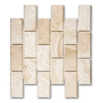 2x4 Diano Royal (Queen Beige) Marble Polished & Beveled Brick Mosaic Tile 2x4 Diano Royal (Queen Beige) Marble Polished & Beveled Brick Mosaic Tile - American Tile Depot