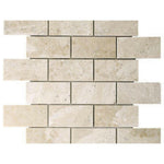 2x4 Diano Royal (Queen Beige) Marble Polished Mosaic Tile 2x4 Diano Royal (Queen Beige) Marble Polished Mosaic Tile - American Tile Depot