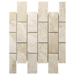 2x4 Diano Royal (Queen Beige) Marble Polished Mosaic Tile 2x4 Diano Royal (Queen Beige) Marble Polished Mosaic Tile - American Tile Depot