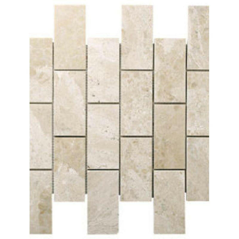 2x4 Diano Royal (Queen Beige) Marble Polished Mosaic Tile 2x4 Diano Royal (Queen Beige) Marble Polished Mosaic Tile - American Tile Depot
