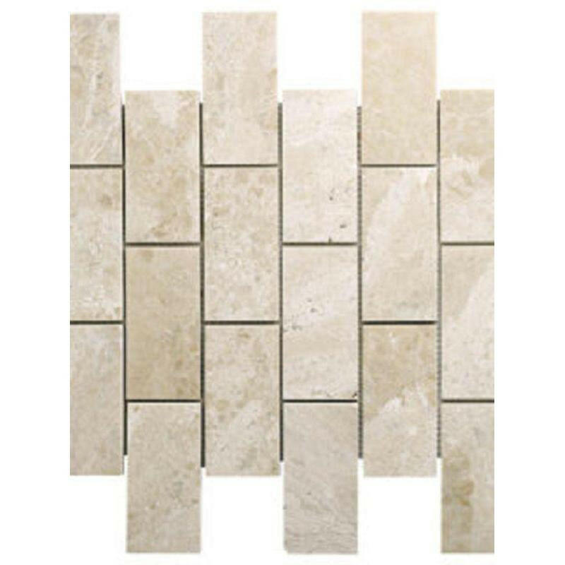 2x4 Diano Royal (Queen Beige) Marble Polished Mosaic Tile 2x4 Diano Royal (Queen Beige) Marble Polished Mosaic Tile - American Tile Depot