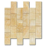 2x4 Honey Onyx Polished Brick Mosaic Tile 2x4 Honey Onyx Polished Brick Mosaic Tile - American Tile Depot