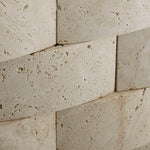 2x4 Ivory Travertine CNC Arched 3D Brick Mosaic Tile 2x4 Ivory Travertine CNC Arched 3D Brick Mosaic Tile - American Tile Depot