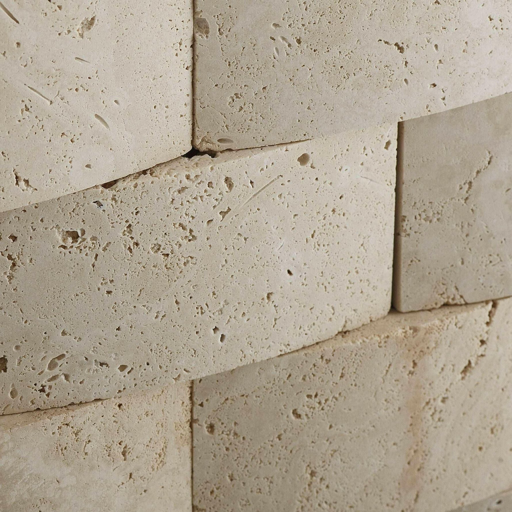 2x4 Ivory Travertine CNC Arched 3D Brick Mosaic Tile 2x4 Ivory Travertine CNC Arched 3D Brick Mosaic Tile - American Tile Depot