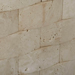 2x4 Ivory Travertine CNC Arched 3D Brick Mosaic Tile 2x4 Ivory Travertine CNC Arched 3D Brick Mosaic Tile - American Tile Depot