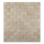 2x4 Ivory Travertine CNC Arched 3D Brick Mosaic Tile 2x4 Ivory Travertine CNC Arched 3D Brick Mosaic Tile - American Tile Depot