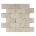 2x4 Ivory Travertine CNC Arched 3D Brick Mosaic Tile 2x4 Ivory Travertine CNC Arched 3D Brick Mosaic Tile - American Tile Depot