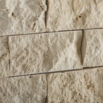 2x4 Ivory Travertine Split-Faced Brick Mosaic Tile 2x4 Ivory Travertine Split-Faced Brick Mosaic Tile - American Tile Depot